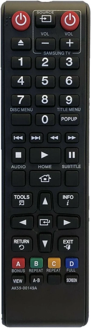 New Replacement Remote AK59-00149A AK59-00145A for Samsung Blu-Ray DVD Player New Replacement Remote AK59-00149A AK59-00145A for Samsung Blu-Ray DVD Player