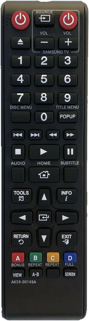 New DVD Blu-Ray Player Remote AK59-00149A For Samsung BD-C5500 BD-P1600 BD-D5250 New DVD Blu-Ray Player Remote AK59-00149A For Samsung BD-C5500 BD-P1600 BD-D5250