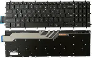 replacement keyboard for DELL G3 Gaming 3579 3779 G5 5587 G7 7588  US  White color  Backlit