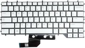 replacement keyboard for Dell Alienware White color  202US RGB Per Key M15 R2 Backlit