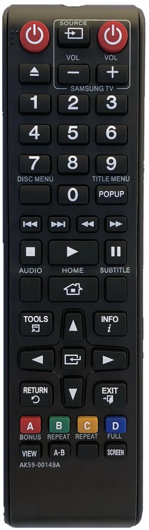 New Remote AK59-00149A For Samsung DVD Blu-Ray Player AK59-00166A BD-F5700/ZA New Remote AK59-00149A For Samsung DVD Blu-Ray Player AK59-00166A BD-F5700/ZA