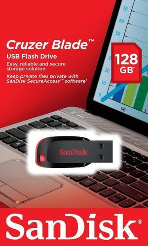 SanDisk 128GB Cruzer BLADE USB Thumb Flash Memory Pen Drive SDCZ50-128G-B35