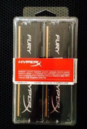Kingston 16GB(2x8GB) HX318C10FBK2/16 FURY Black HyperX DDR3-1866 **tested**MORE*