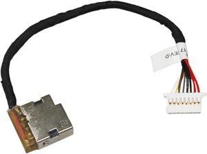 AC DC Jack Power Plug in Charging Port Connector Socket with Wire Cable Harness for HP CBL00705-0105 827039-001 804187-S17 804187-F17 804187-Y17 804187-T17