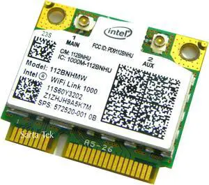 New OEM HP 572520-001 Intel WiFi Link 1000 112BNHMW bgn Half 60Y3202 60Y3203