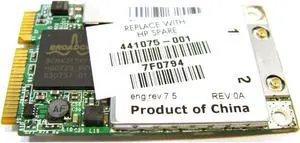 Wireless WiFi Card (441075-001) for HP Pavilion DV6000 (OEM Replacement Part)
