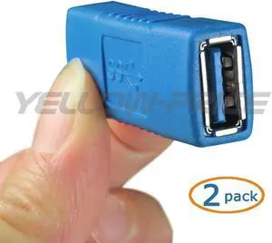 USB 3.0 Type A Female to Female Adapter Coupler Gender Changer Connector US,2pcs