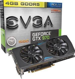 EVGA - GeForce GTX 970 4GB GDDR5 PCI Express 3.0 Graphics Card - Black