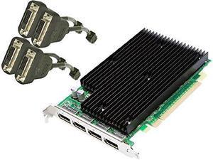 HP 490565-002 - HP NVIDIA Quadro NVS 450 512MB PCIe Quad DP Display Port Graphic
