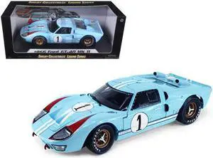 Shelby Collectibles SC411 1966 Ford GT-40 MK 2 Blue No.1 1-18 Diecast Model Car