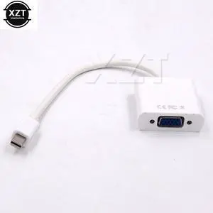 Mini DP to VGA Adapter Cable DisplayPort Converter Male to Female 1080P for HDTV Monitor MacBook Projector PC