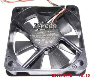 NMB 6015 6CM 2406GL-04W-B59 T07 12V 0.26A 3 Wires 3 Pins Case Fan,cpu cooler