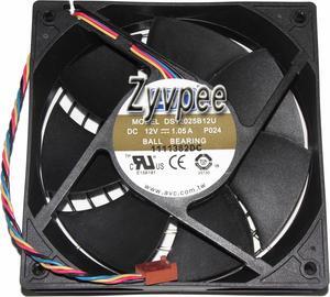 AVC 120*25MM 12CM DS12025B12U P024  P/N:451780-001 12V 1.05A 4 Wires Cooler Fan