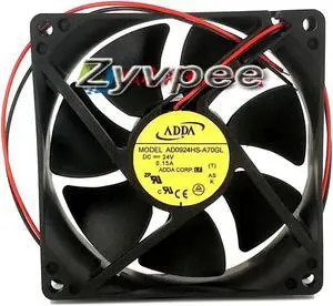 Zyvpee adda 92x25mm AD0924HS-A70GL DC 24V 0.15A 2 wires case fan for inverter Converter