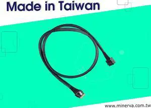 Mini SAS HD (SFF-8643) 8-Lane to Slimline SAS (SFF-8654) 8-Lane Cable for Tri-Mode MegaRAID 9440-8i