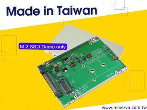 U.2 2.5" Drive Enclosure for M.2 NVMe SSD with SMBUS EEPORM