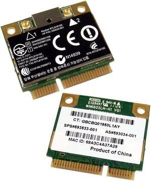 HP 802.11BGN WLAN PCIe WiFi H-Mini Card 593533-001 Realtek B/g/n Wireless Bulk