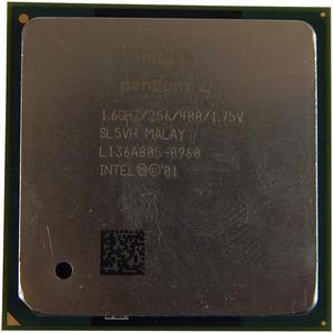 Intel Pentium 4 1.6Ghz 256k 400Mhz FSB 1.75v CPU SL5VH PPGA423 PPGA478