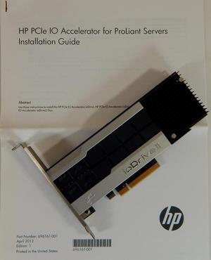 HP 365GB MLC G2 PCIe IO Drive Accelerator 674325-001 Standard Bracket 673642-b21