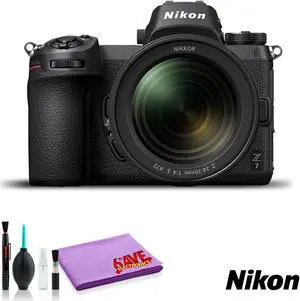 Nikon Z 7 Mirrorless Digital Camera with 24-70mm Lens (Intl Model) - with Cleaning Kit