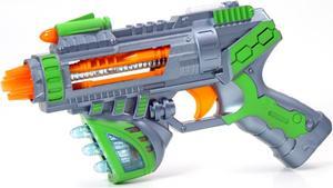 Kidplokio Sonic Space Blaster Toy Gun with Flashing Lights and Sounds Green Boys Ages 3