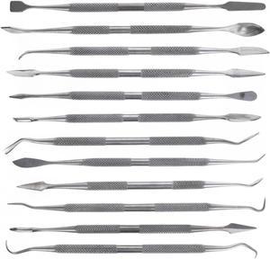 Dual Sided 12pc Wax Clay Carving Pick Spatula Tool Set with Case Arts and Crafts