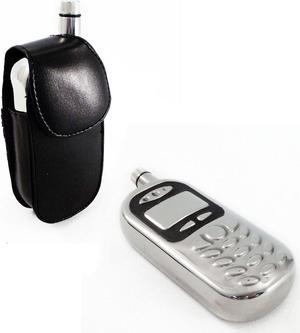2 Pack Hidden 4oz Cell Phone Liquor Flask with Belt Case
