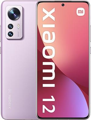 Xiaomi 12 DualSim 128GB ROM  8GB RAM GSM  CDMA Factory Unlocked 5G SmartPhone Purple  International Version