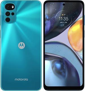 Motorola Moto G22 DualSIM 64GB ROM  4GB RAM GSM only  No CDMA Factory Unlocked 4GLTE Smartphone Iceberg Blue  International Version