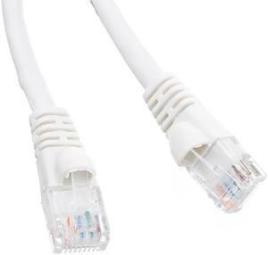 AYA 50Ft (50 Feet) CAT6 RJ45 24AWG Gigabit 550MHz Snagless UTP Network Patch Cable WHITE