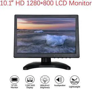 10 inch Monitor HD 1280x800 TFT 10.1 inch Display with Video Audio VGA AV BNC USB HDMI for CCTV Camera PC DVD Laptop 10 inch Monitor HD 1280x800 TFT 10.1 inch Display with Video Audio VGA AV BNC USB HDMI for CCTV Camera PC DVD Laptop