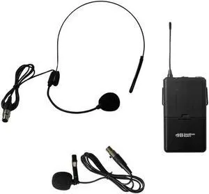 HamiltonBuhl VENU100A Belt Pack with Lapel Mic and Head-worn Mic Frequency 918.70 MHz