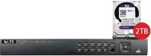 LTS LTN8708K-P8-2TB, Platinum Professional Plus Level 8 Channel 4K NVR, 8 PoE Ports, 1U, SATA up to 12TB, 2TB Pre-Installed Storage