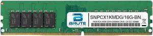 SNPCX1KMDG/16G - Dell Compatible 16GB PC4-19200 DDR4-2400MHz 2Rx8 1.2V ECC UDIMM