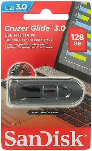 SanDisk Cruzer Glide 128GB USB 3.0 Flash Drive 128bit AES Encryption Model SDCZ600-128G-G35