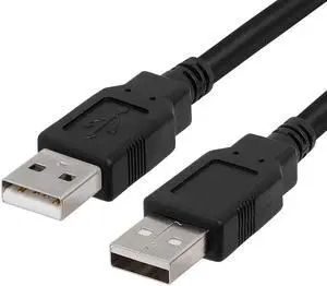 USB 2.0 A to USB A Male High-Speed 480 Mbps Cable Data Transfer Hard Drive Enclosures Modems Printers Cameras - 10 Feet