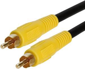 Cmple - 1-RCA Composite Video / Subwoofer / Digital Coax / S/PDIF Patch Cable -w 100ft