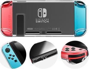 Crystal Clear Protective Case Cover Storage Shell for Nintendo Switch Console