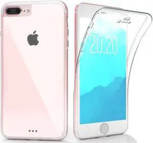 TRI-MAX CLEAR SCREEN GUARD FULL BODY WRAP CASE SLIM COVER FOR iPHONE 7/8 PLUS