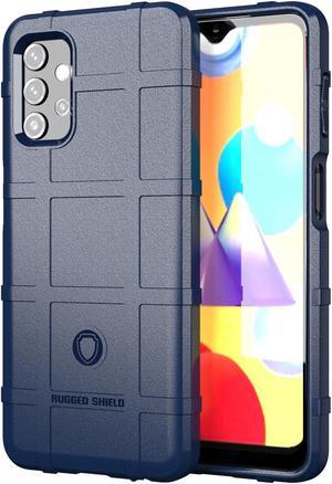 Navy Blue Tactical Rugged Shield Case Flexible Cover for Samsung Galaxy A32 5G