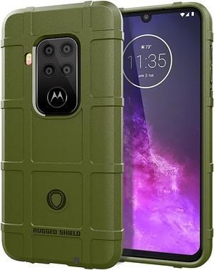 OD Olive Green Tactical Matte Rugged Shield Case Cover for Motorola One Zoom
