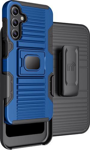 Rugged Case with Stand Belt Clip Holster Combo Samsung Galaxy A15 5G - Blue