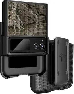 Camo Tree Real Woods Case and Belt Clip for Motorola RAZR 2023 (aka RAZR 40)