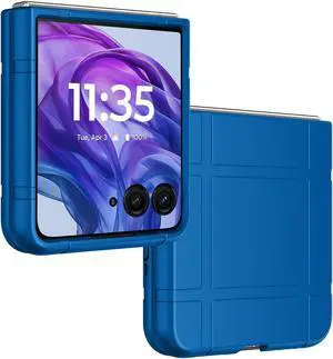 Textured Hard Case Slim Cover for Motorola RAZR+ 2024/2025 (RAZR PLUS) - Blue
