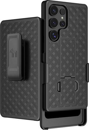 Slim Case and Belt Clip Holster Combo for Samsung Galaxy S25 Ultra 5G - Black