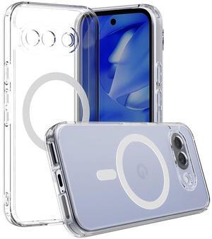 Clear Acrylic TPU Case for Google Pixel 9A Phone - Compatible with MagSafe