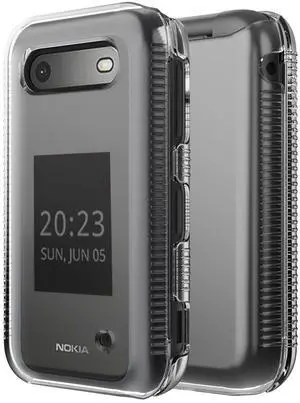 Transparent Clear Case Hard Shell Screen Cover for Nokia 2760 2780 Flip Phone