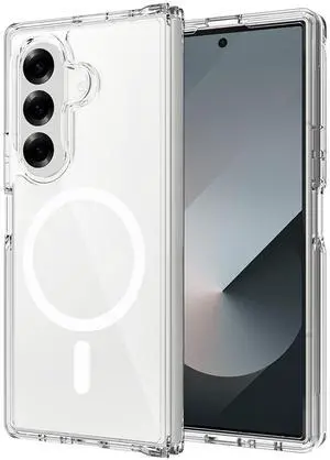 Clear Case for Samsung Galaxy Z Fold 7 Phone - Compatible with MagSafe