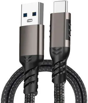 USB-C / USB-A Rugged Braided Charge/Sync Phone Cable - .3 Meter Short (1 foot) USB-C / USB-A Rugged Braided Charge/Sync Phone Cable - .3 Meter Short (1 foot)