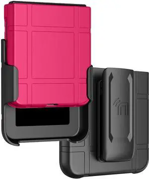 Hard Case and Belt Clip Holster for Moto RAZR ULTRA 2026/2025 - Bright Hot Pink Hard Case and Belt Clip Holster for Moto RAZR ULTRA 2026/2025 - Bright Hot Pink